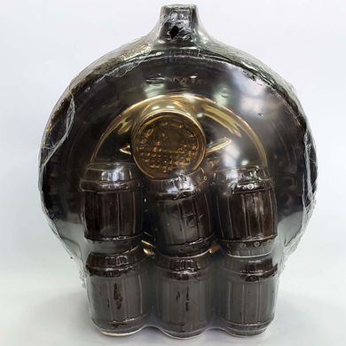 Пляшка сувенірна із чарками "Колесо" (h-25 см) SH014