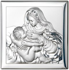 Ікона срібна Valenti Годувальниця (8 x 8 см) 80002 3L