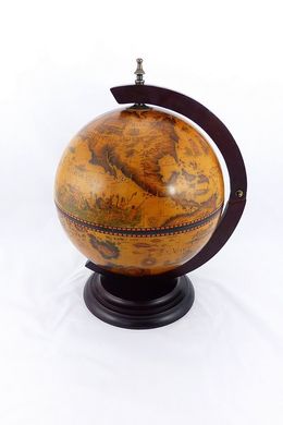 Глобус-бар настольный 33 см сфера, коричневый (38 х 33 х 48 см) 33002R