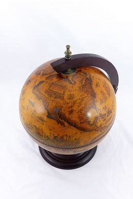 Глобус-бар настільний 33 см сфера, коричневий (38 х 33 х 48 см) 33002R