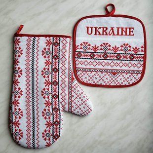Набір прихватка + рукавиця "Ukraine" (2 шт., випадковий малюнок) PRU0045
