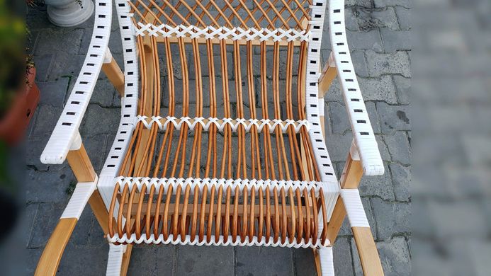 Крісло-качалка з лози розбірне (120 x 68 x 117 см) KK003_2