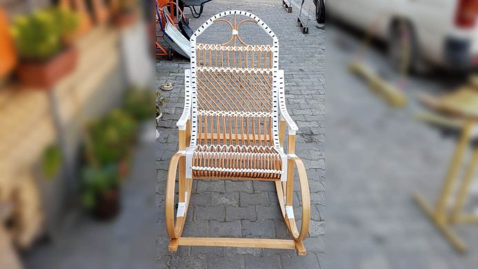Кресло-качалка из лозы разборное (120 x 68 x 117 см) KK003_2