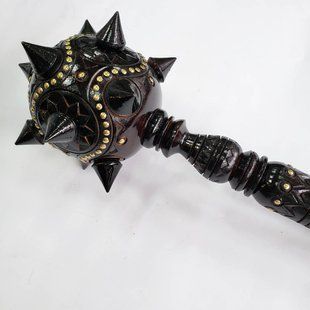 Булава деревянная, резная (44 x 11 x 11 см) US0025