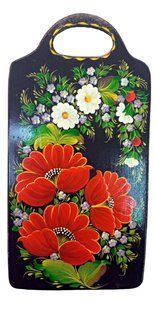 Доска с петриковской росписью М5М (29 x 15 x 1,5 см) TR0556