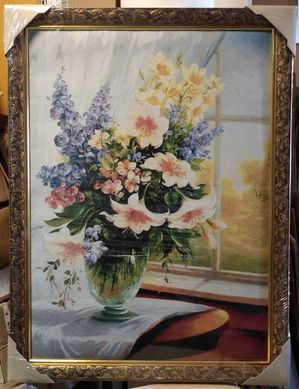 Гобеленова картина "Ваза з квітами" (67 x 87 см) GB126