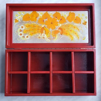Шкатулка з розписом прямокутна (31 x 16 x 10 см) SK0387
