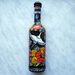 Бутылка с петриковской росписью (0,5 л) IS027
