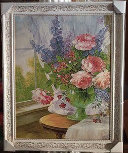 Гобеленовая картина "Ваза с цветами" (72 x 88 см) GB127