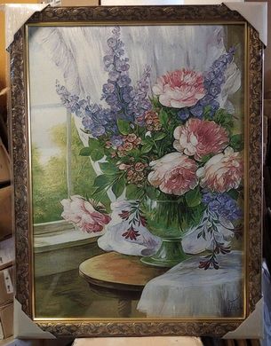 Гобеленовая картина "Ваза с цветами" (67 x 87 см) GB127