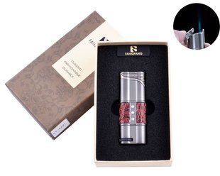 Запальничка в подарунковій коробці FANGFANG (Гостре полум'я) 4297 Black