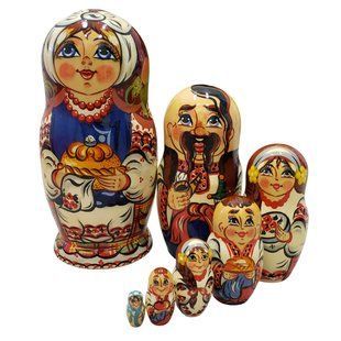Матрьошка "Українка", 7 ляльок (h-22 см) MU051