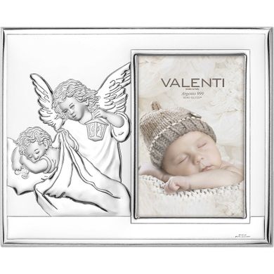 Серебряная фоторамка Valenti "Ангел-хранитель" (19 x 25 см) 51087 3XL