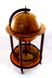Глобус-бар підлоговий на 4 ніжки 45 см сфера, коричневий (60 x 60 x 102 см) 45043R