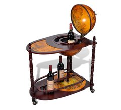 Глобус-бар со столиком 33 см сфера, коричневый (71 х 45 х 89 см) 33035R