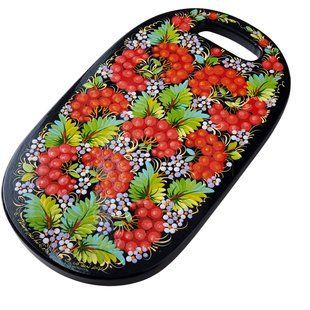 Дошка з петриківським розписом (31 x 18 x 1,5 см) TR0588