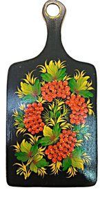 Доска с петриковской росписью М1С (33 x 16 x 1,5 см) TR0558