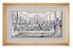 Ікона срібна під склом Valenti Тайна Вечеря (70 x 45 см) 81238 2LORO
