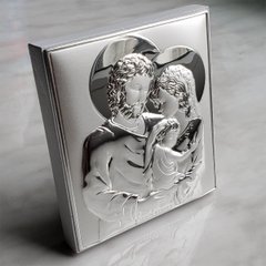 Ікона срібна Silver Axion "Свята Родина" (7,5 x 8,5 см) EP712-412XM-WH/S