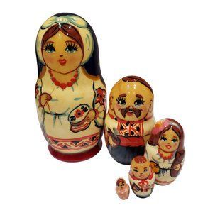 Матрьошка "Українка", 5 ляльок (h-10,5 см) MU071