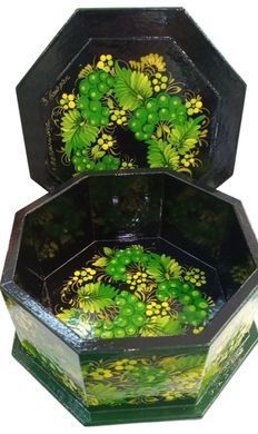 Шкатулка з розписом фігурна (17,5 x 17,5 x 8 см) SK0530