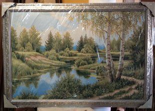 Гобеленовая картина "Река в лесу" (86 x 121 см) GB085