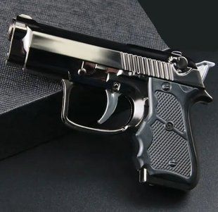 Зажигалка газовая с фонариком Пистолет (Турбо пламя) HL-497-1