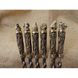 Набір шампурів з бронзовими ручками "Дикі звірі" в сагайдаку з шкіри 470016
