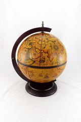 Глобус-бар настольный 42 см сфера, коричневый (45 х 33 х 57 см) 42002R