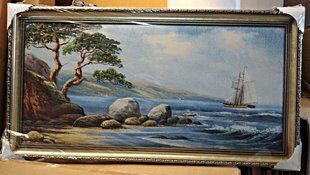 Гобеленова картина "Морське узбережжя" (45 x 84 см) GB164