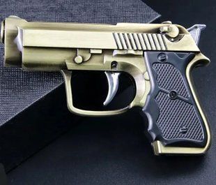 Зажигалка газовая с фонариком Пистолет (Турбо пламя) HL-497-2
