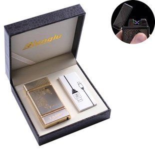 USB зажигалка в подарочной коробке "Орел" (Электроимпульсная &ndash; две перекрещенные молнии) 4842-1