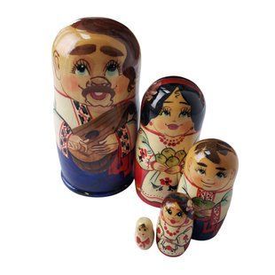 Матрешка "Украинец", 5 кукол (h-10,5 см) MU112