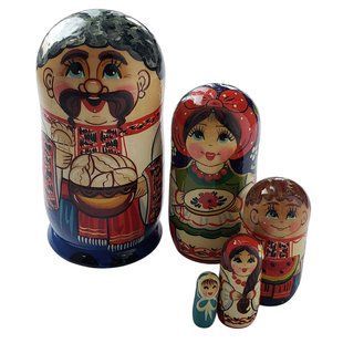 Матрьошка "Українець", 5 ляльок (h-12,5 см) MU078