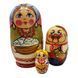Матрьошка "Українка", 3 ляльок (h-8,5 см) MU056