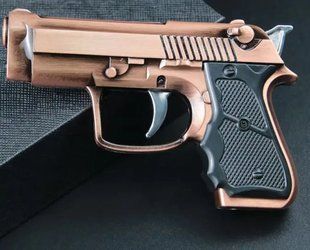 Зажигалка газовая с фонариком Пистолет (Турбо пламя) HL-497-3