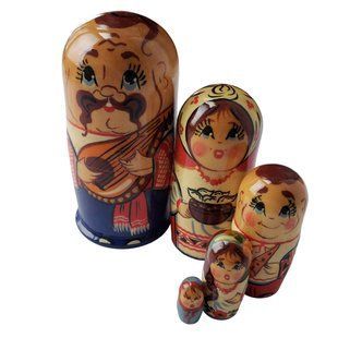 Матрешка "Украинец", 5 кукол (h-10,5 см) MU113
