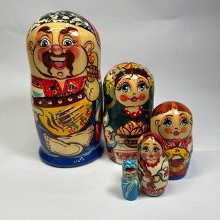 Матрьошка "Українець", 5 ляльок (h-14 см) MU030