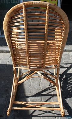 Крісло-качалка з лози (120 x 65 x 120 см) KK005