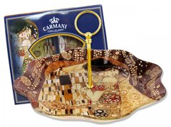 Фруктовница стеклянная "G.Klimt" Carmani (d-30,5 см) 198-8091
