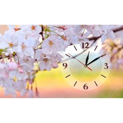 Настенные часы на холсте Весна (30 x 53 см) CH-24