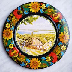 Тарелка с петриковской росписью (d-29,5 см) TR0405