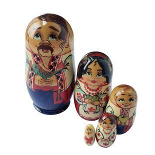 Матрешка "Украинец", 5 кукол (h-10,5 см) MU114