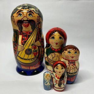 Матрьошка "Українець", 5 ляльок (h-12,5 см) MU138