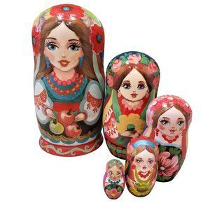 Матрьошка "Українка", 5 ляльок (h-17 см) MU048
