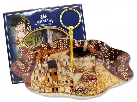 Фруктовниця скляна "G.Klimt" Carmani (d-30,5 см) 198-8091